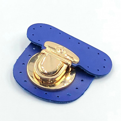 Κλειδαριά Α30 7x7cm (Μπλε Ηλεκτρίκ-Χρυσό)