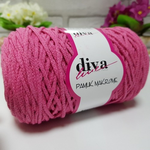 Diva Cotton Macrame 8 Βαθύ Ροζ
